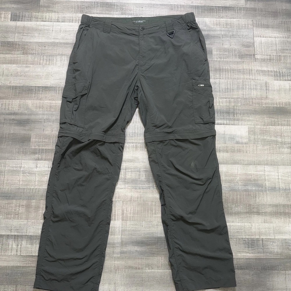 Columbia Blood N Guts Convertible Pants Mens 38x32 Nylon Zip Off Hiking Fishing